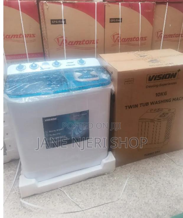 White 12kgs Vision Washing Machine v/N12kg - main view