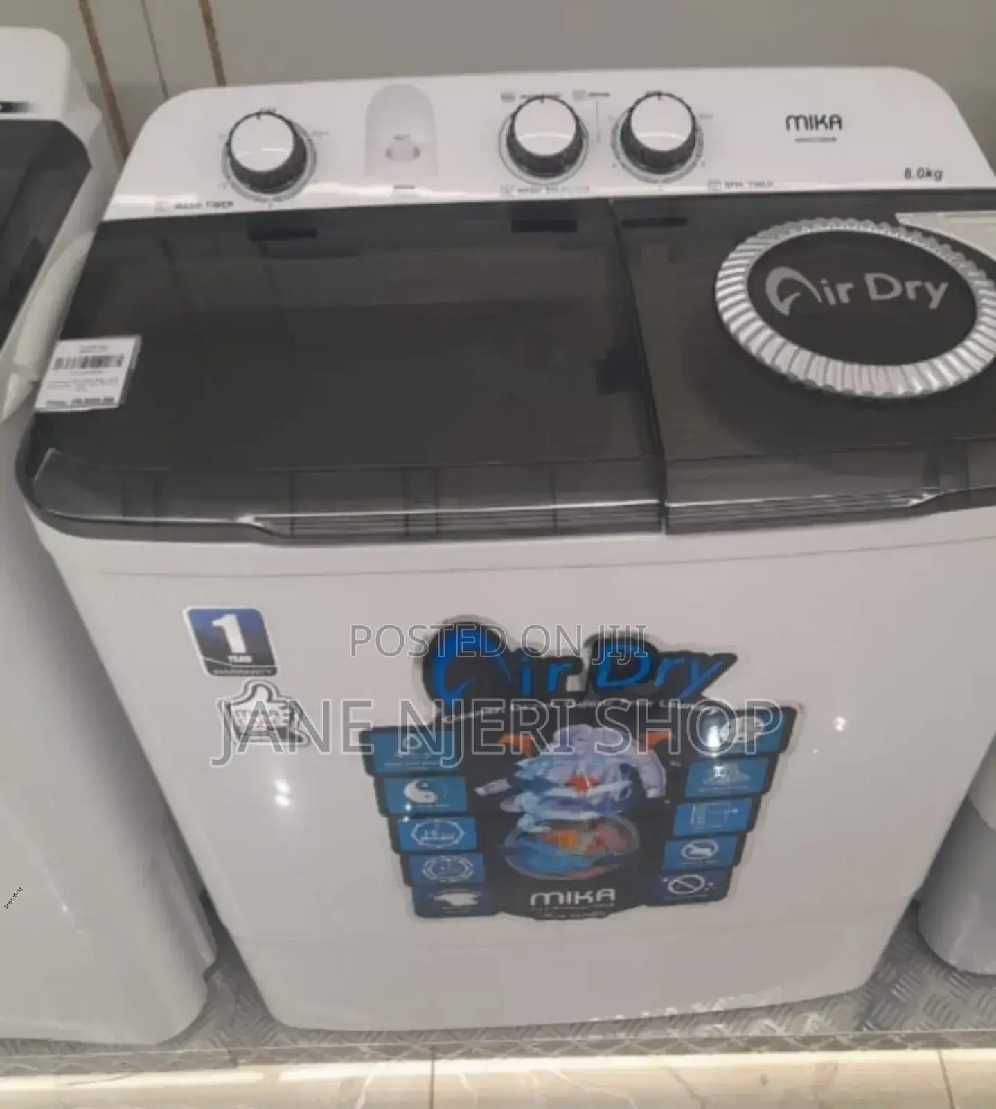 Mika 8kgs Twin Washing Machine M/Ka