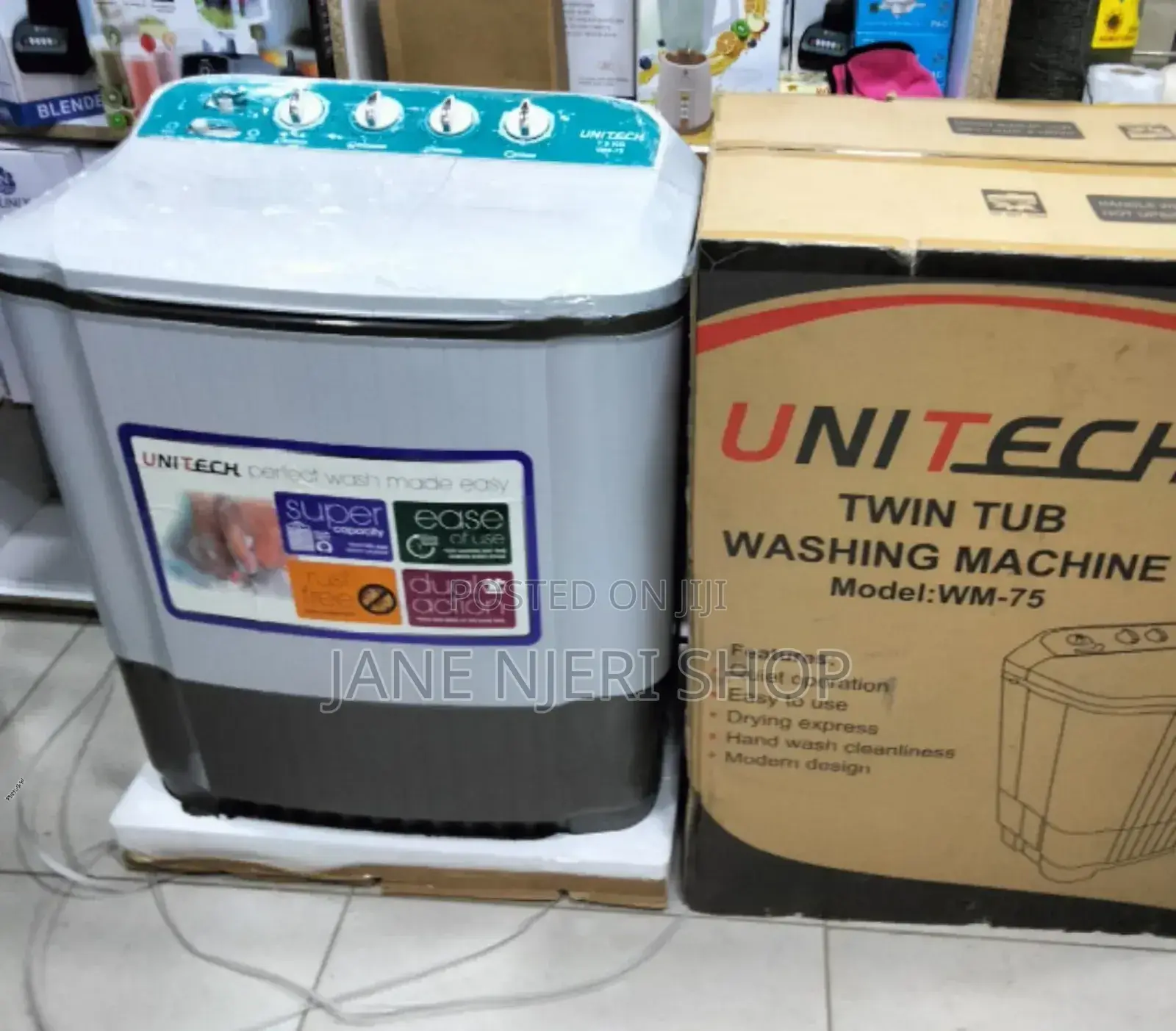 Unitech 7.5kgs Twin Tub Washing Machine/ U/Wm