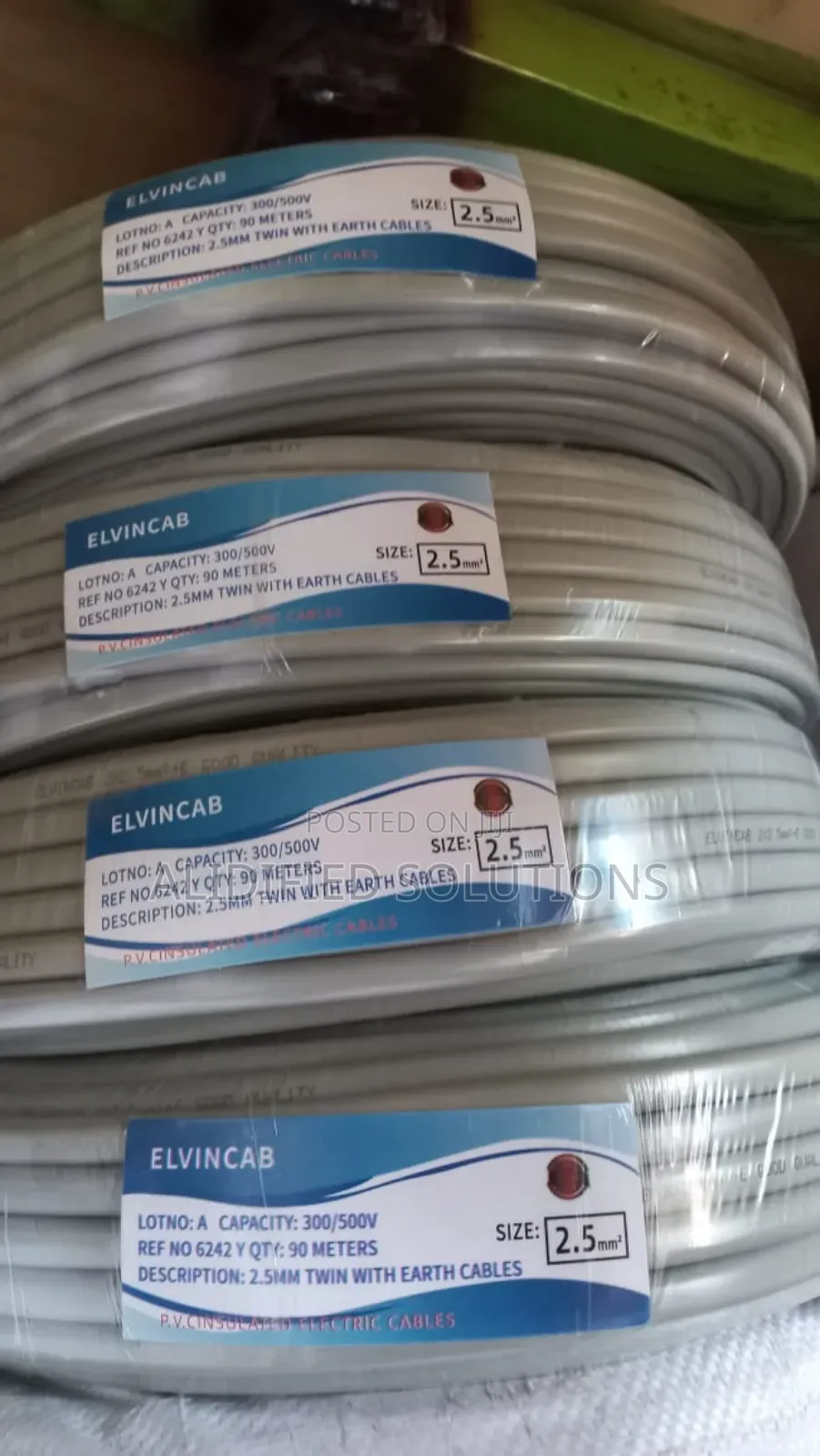2.5 Twin With Earth Cable<>90m