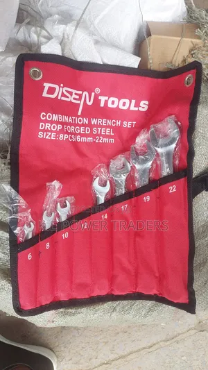 8pcs 6-22mm Combined Spanner Set