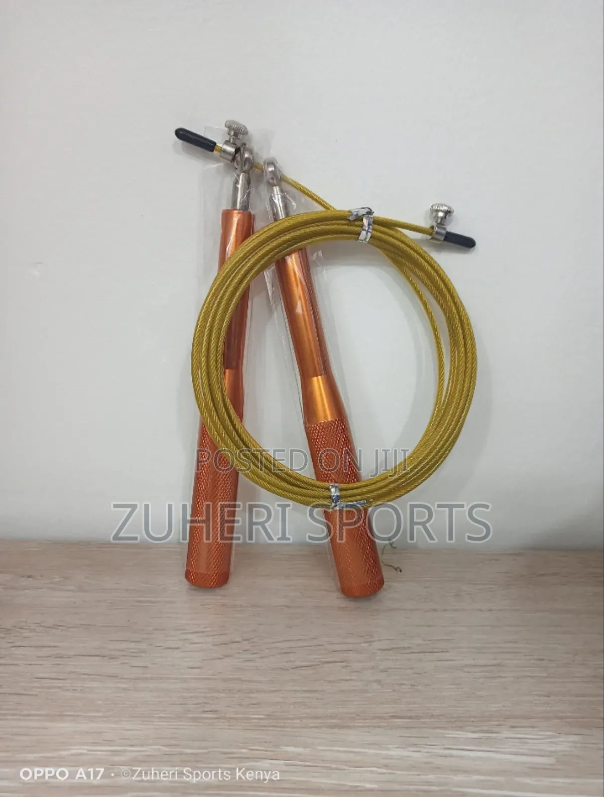 Heavy Duty Metallic Skipping Rope Speed Rope; Adjustable
