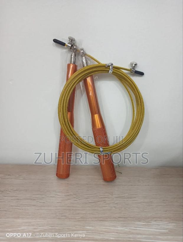 Heavy Duty Metallic Skipping Rope Speed Rope; Adjustable