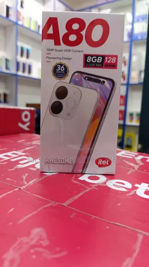 New Itel A80 128 GB Black
