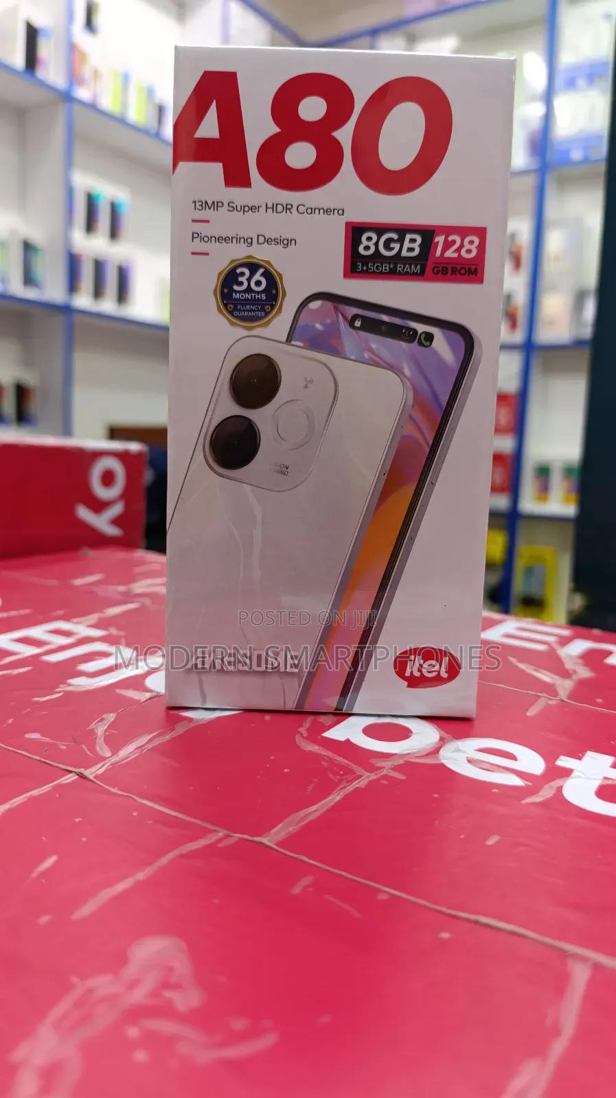 New Itel A80 128 GB Black
