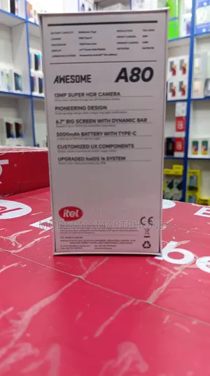 New Itel A80 128 GB Black