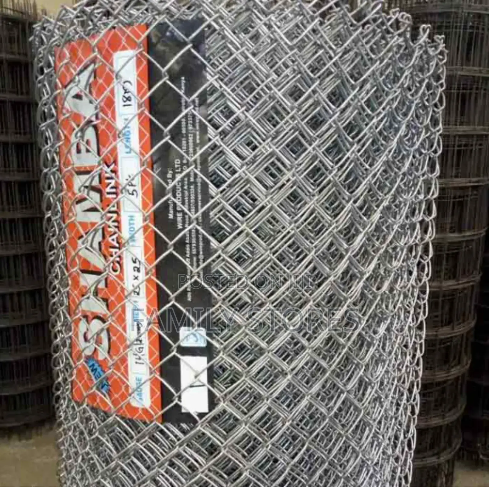 Galvanized Chainlink Barbed End