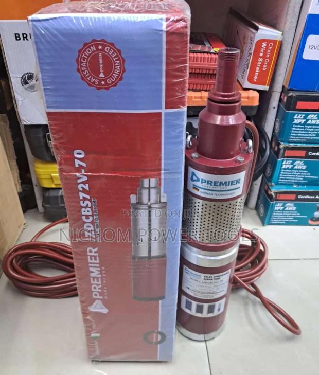 Premier Solar Submersible Water Pump 70m Max Head 600watts - main view