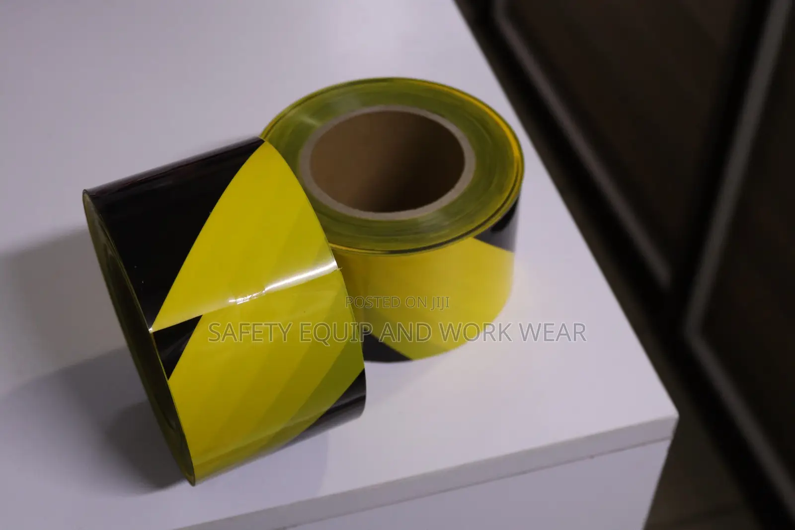 Yellow Caution Warning Adhesive Tape