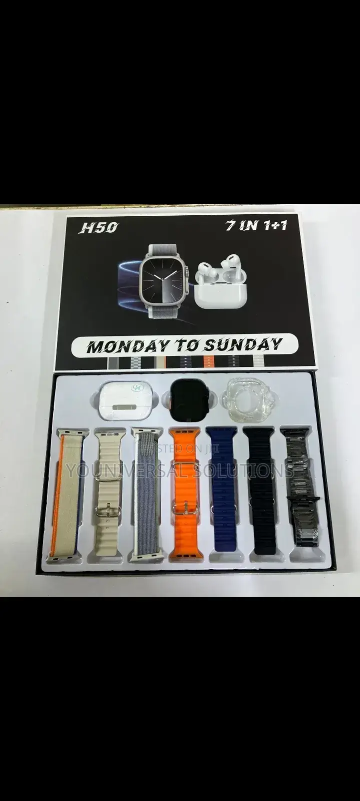 H50 Ultra Smart Watch With Bluetooth Wireless Earphones