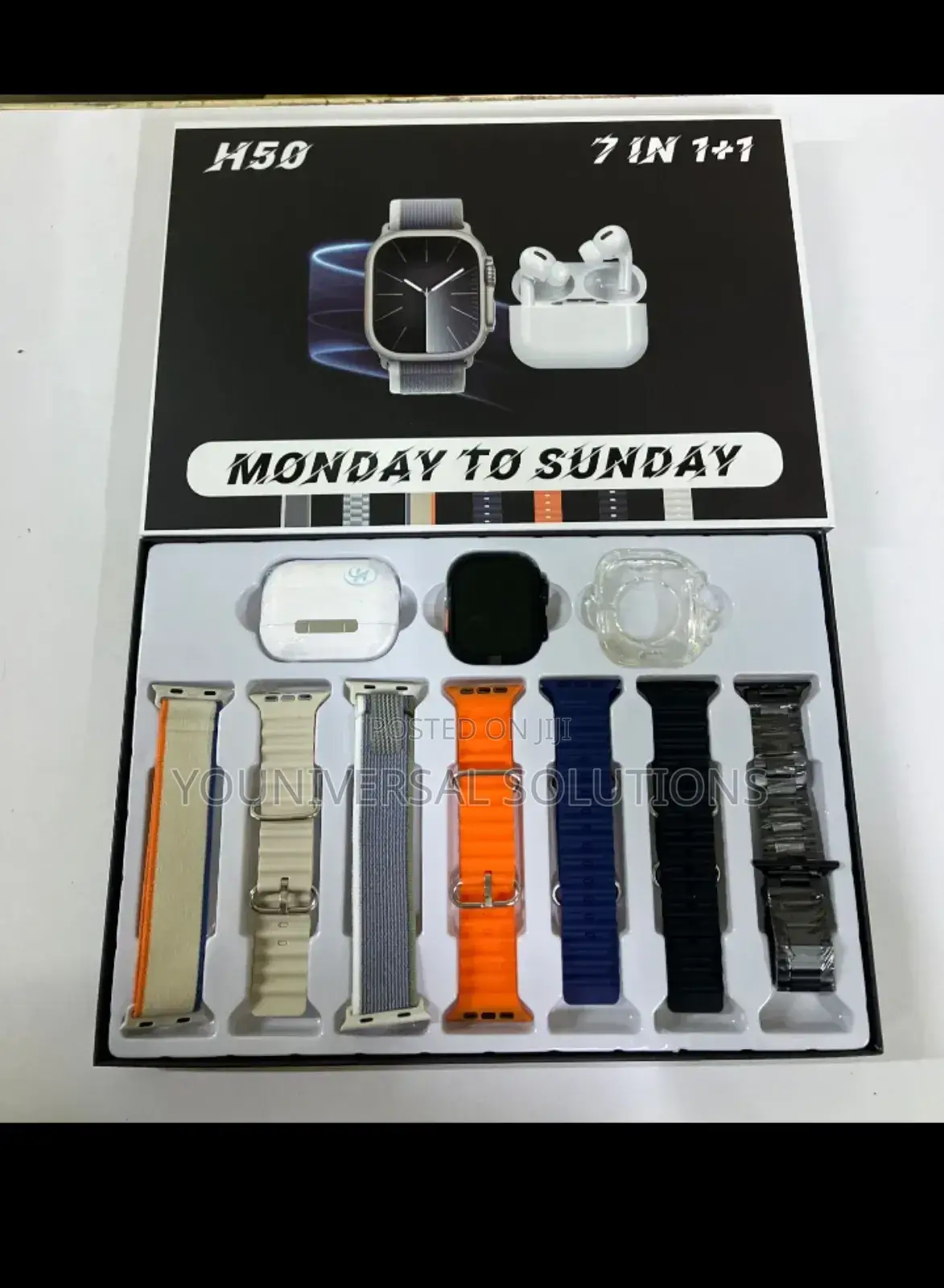 H50 Ultra Smart Watch With Bluetooth Wireless Earphones