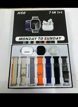 H50 Ultra Smart Watch With Bluetooth Wireless Earphones