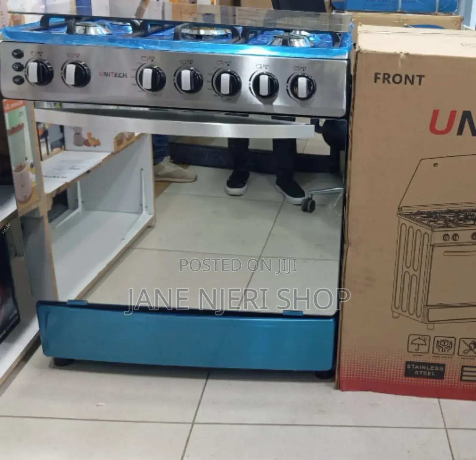 60*80 Unitech 5 Burner Freestanding Full Cooker U/T