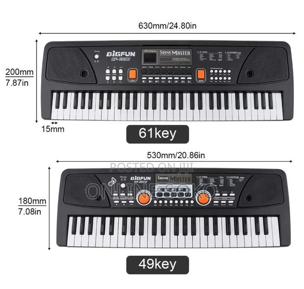 37/49/61 Keys Electronic Keyboard Piano Musical Instrument - thumbnail 10