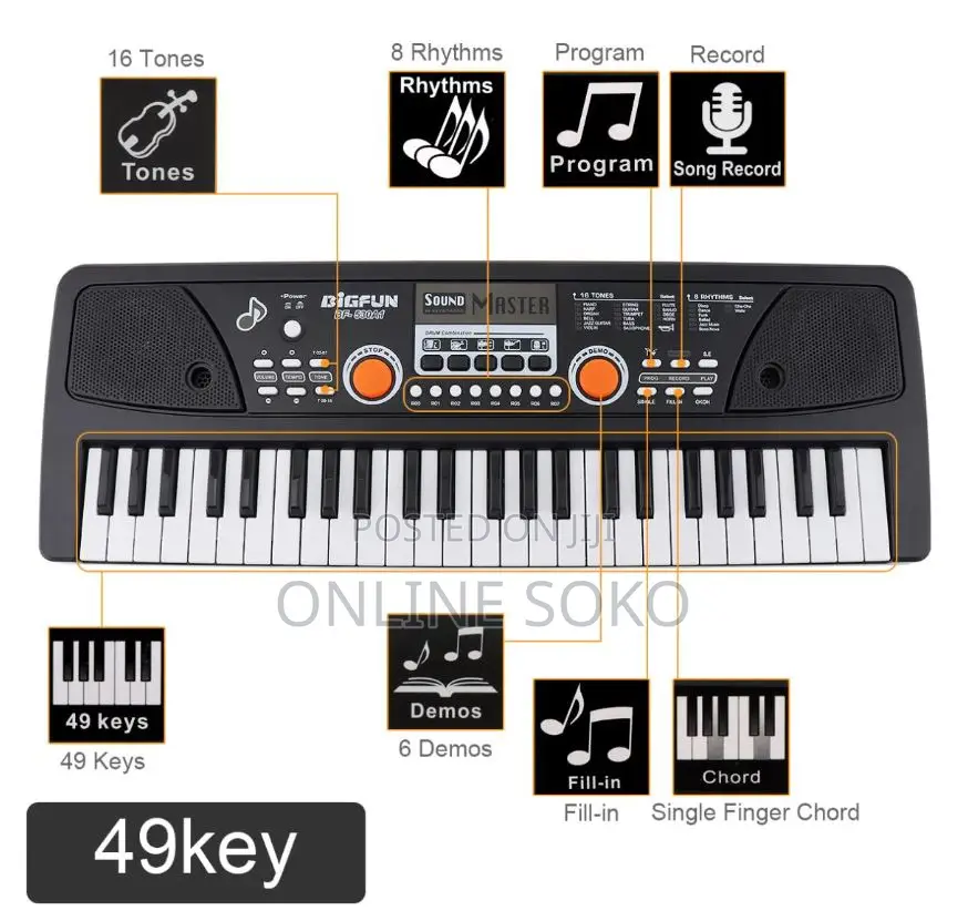 37/49/61 Keys Electronic Keyboard Piano Musical Instrument