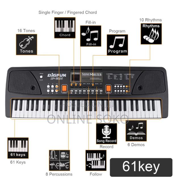 37/49/61 Keys Electronic Keyboard Piano Musical Instrument - thumbnail 4