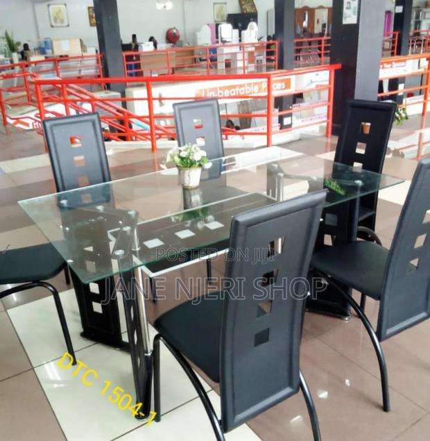Executive 6 Sitter Glass Dinning DT-06 - main view