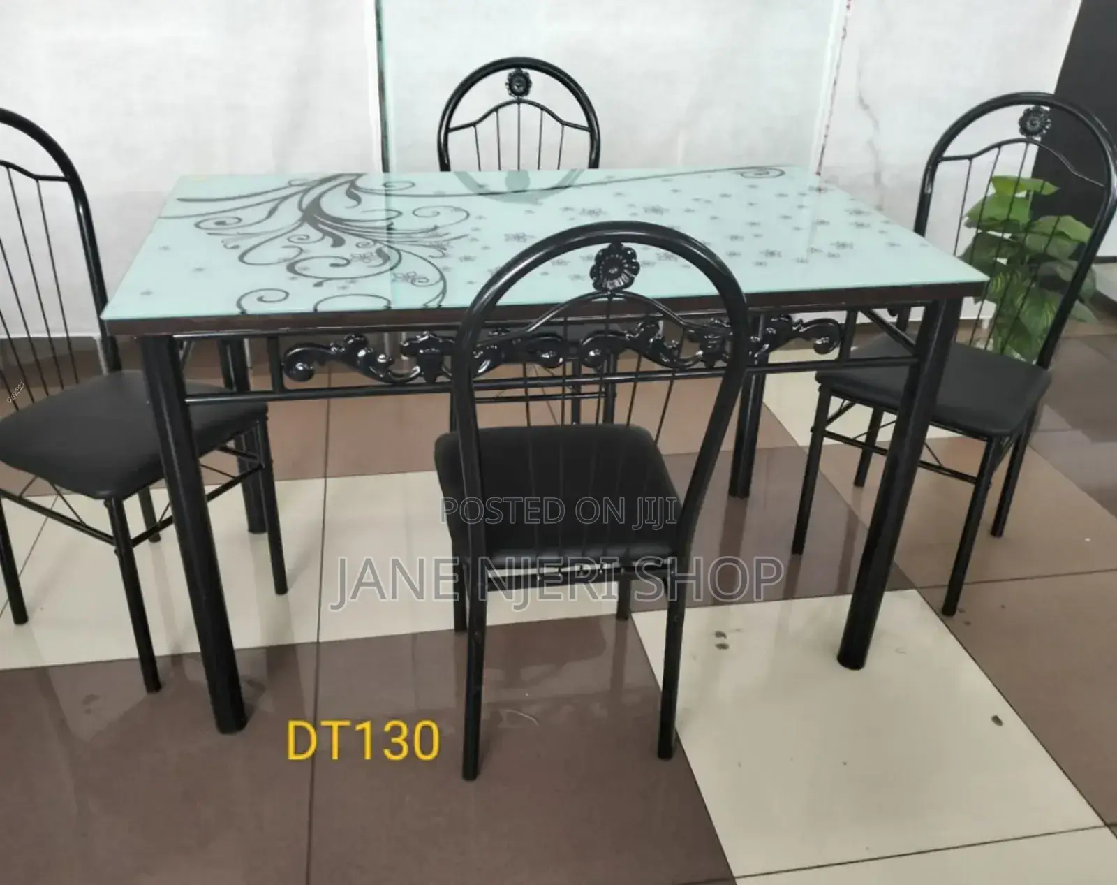 Executive White 4 Sitter Dinning DN-04