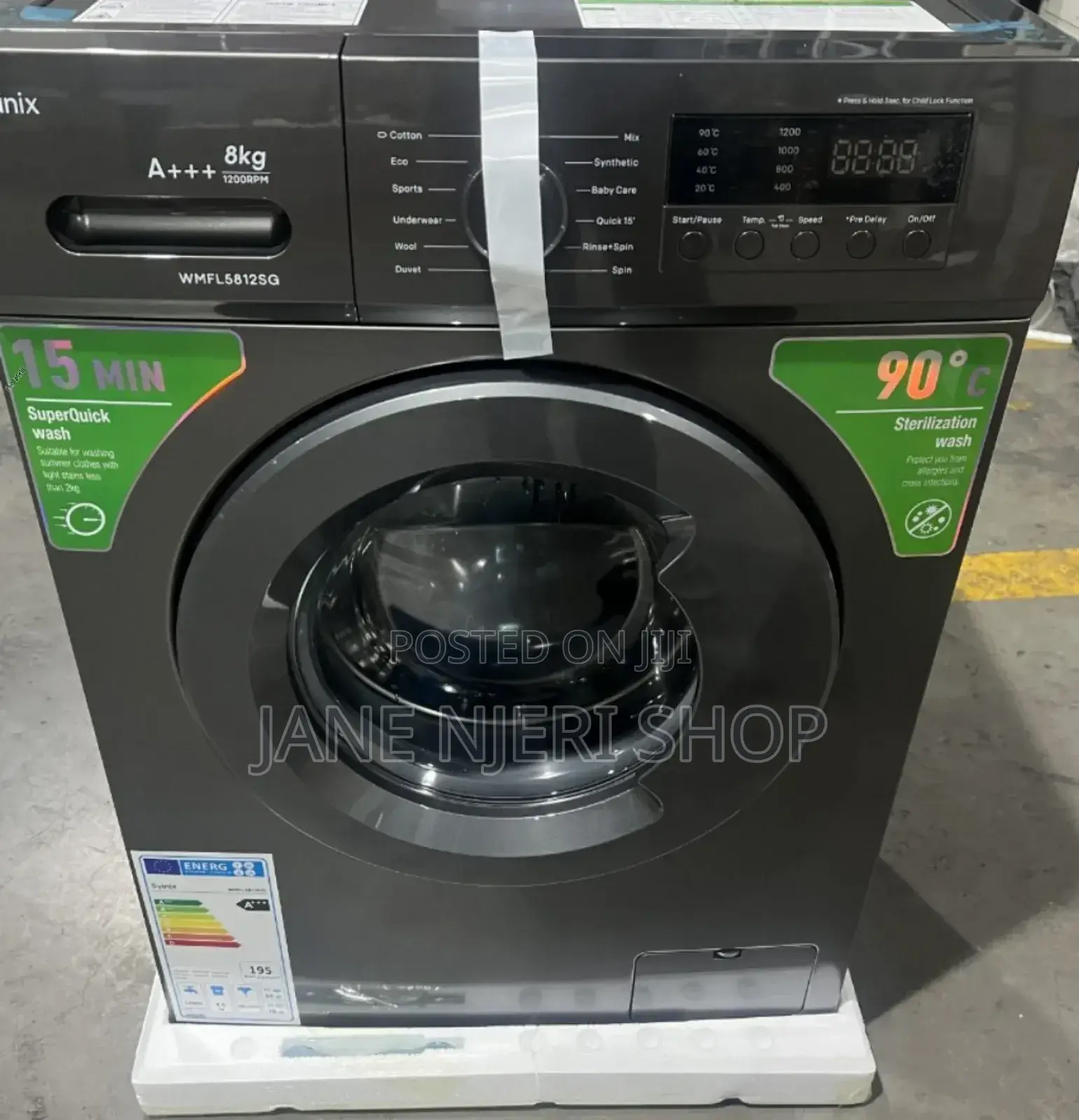 Syinix 8kgs Front Load Washing Machine SN/8KG