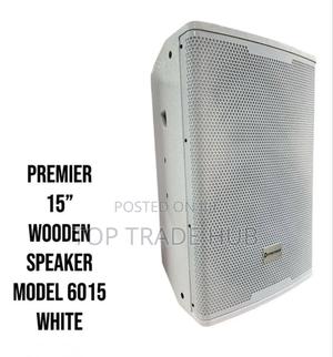 New Model Premier 6015 15 Inch White Wooden Speaker