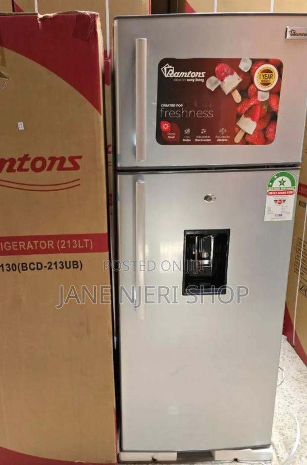Ramtons RF/130- 213L 2 Door Direct Cool Fridge+ Dispenser RT