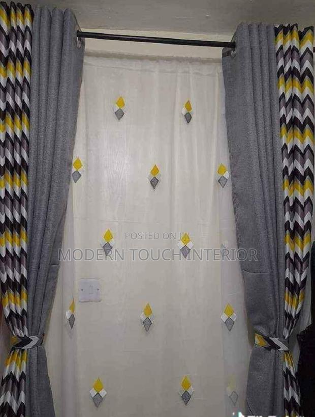Modern Printed Window Curtains - main view