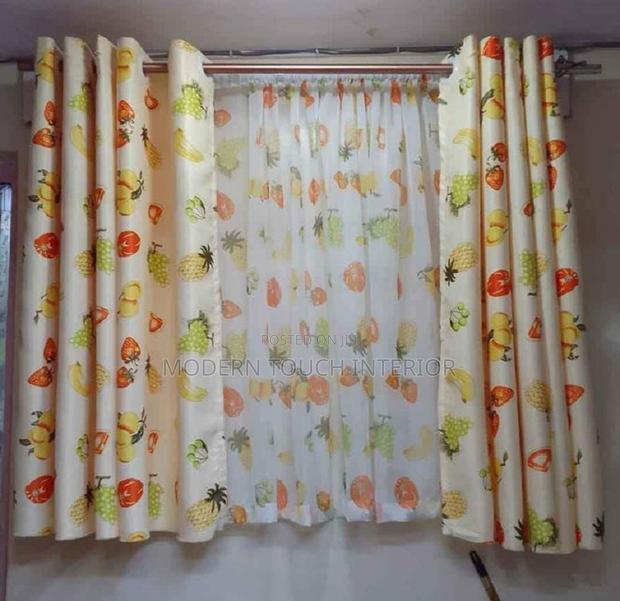 Printed Kitchen Curtains - main view