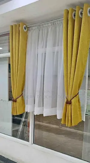 Mustard Kitchen Curtain