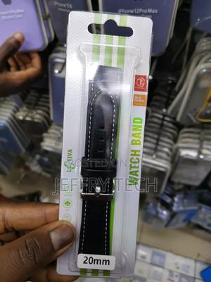 Leather Straps Quick Release Spring Bars -20mm-Black - thumbnail 2