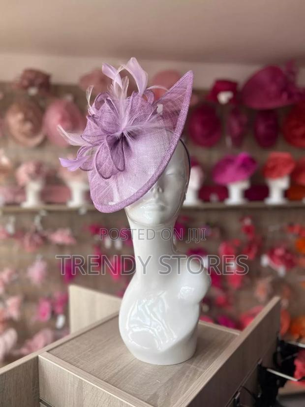 Lavender Elegant Flower Fascinator - thumbnail 3