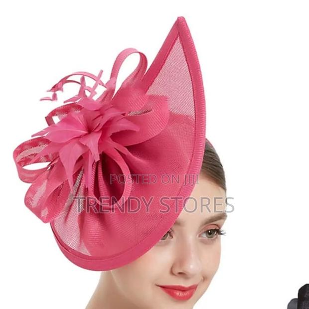 Pink Elegant Flower Fascinator - main view