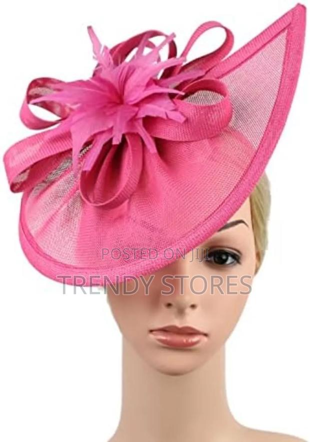Pink Elegant Flower Fascinator - thumbnail 3