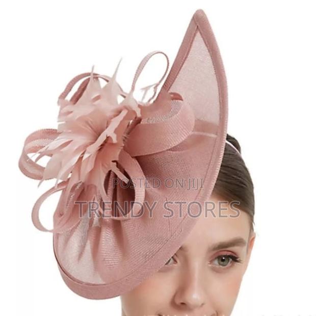 Nude Elegant Flower Fascinator - thumbnail 3
