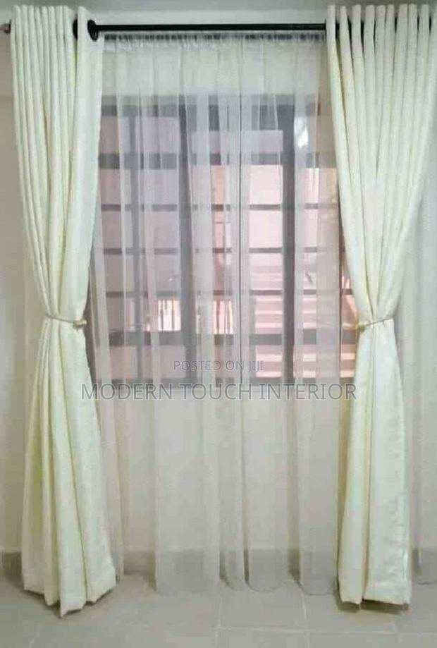 Elegant White Linen Curtains
