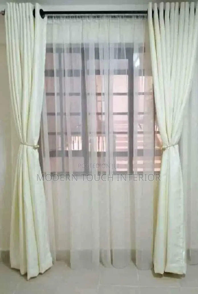 Elegant White Linen Curtains