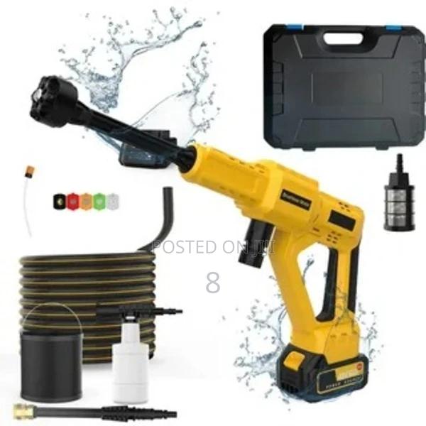 No Plug Needed! Wireless Portable Pressure Washer Gun - main view