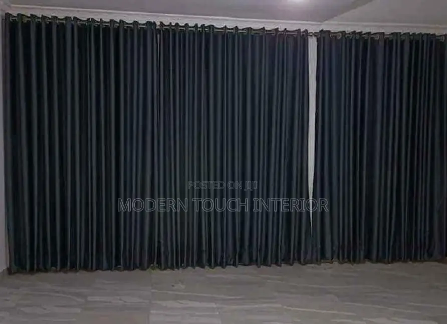 Black Cotton Curtains