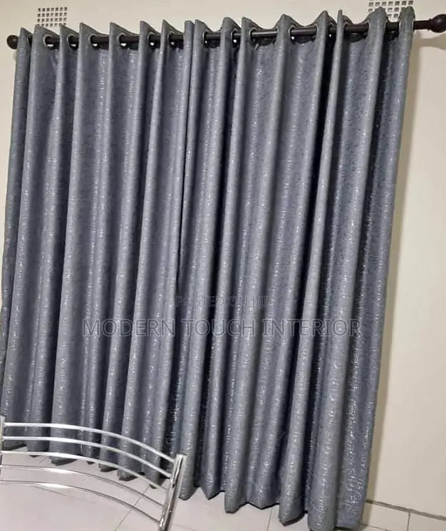 Printed Grey Curtains