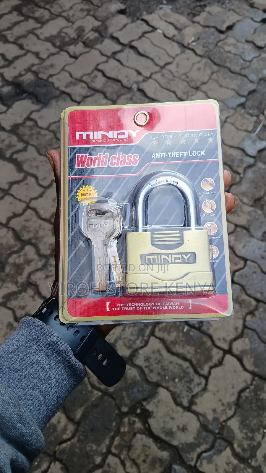 New Mindy Padlock 5 Star 3 Keys Most Secure Padlock