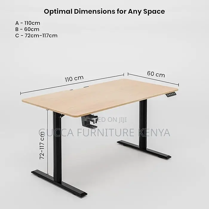 Office Tables:1200mm Ergonomic Height Adjustable Office Desk