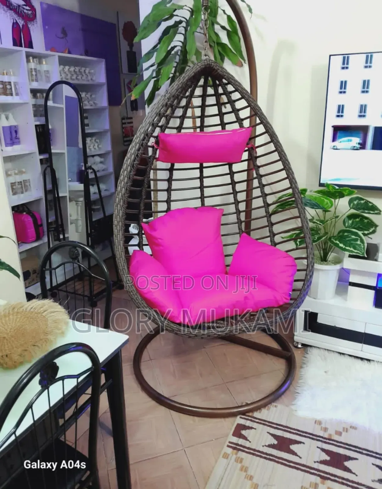 Balcony Hanging Chairs Purple
