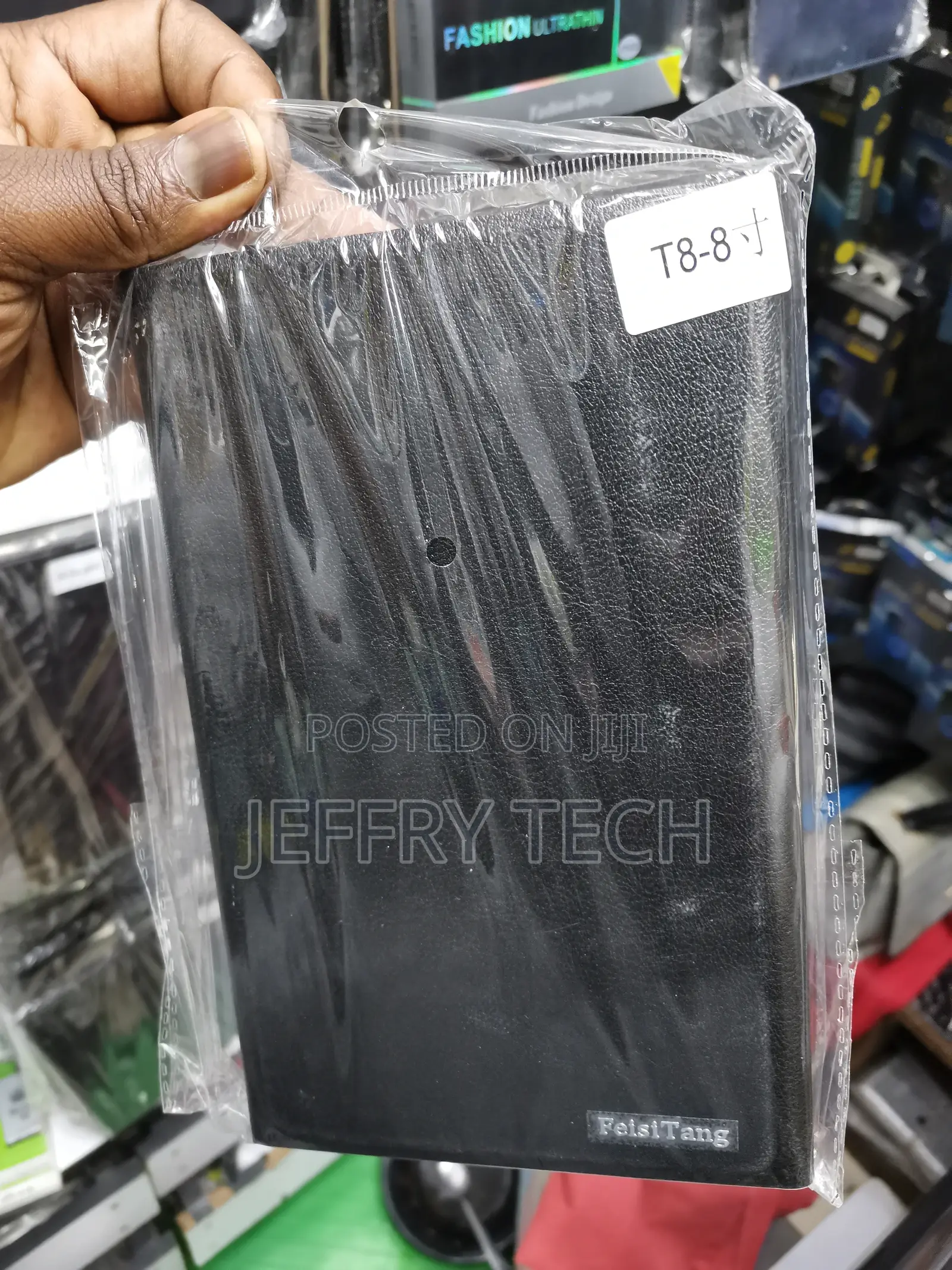 Leather Flip Case for Huawei Matepad T8 8 Inch -Black