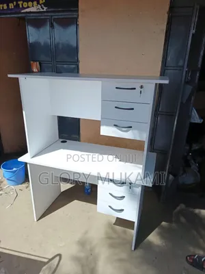 White Home Office Desk