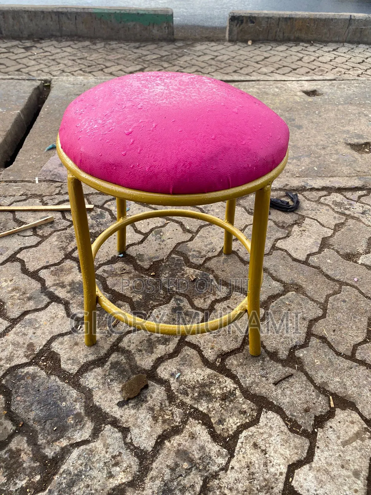 Pink Pedicure Stool
