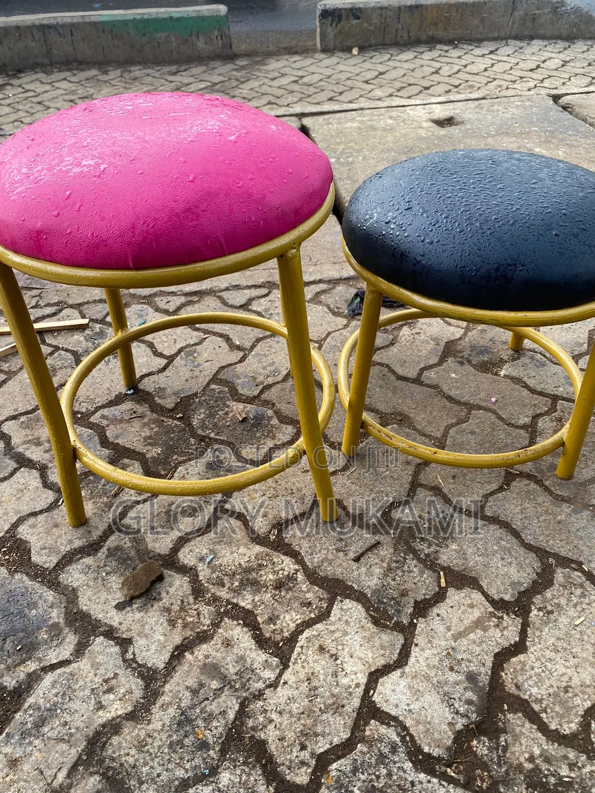 Pink and Black Pedicure Chairs