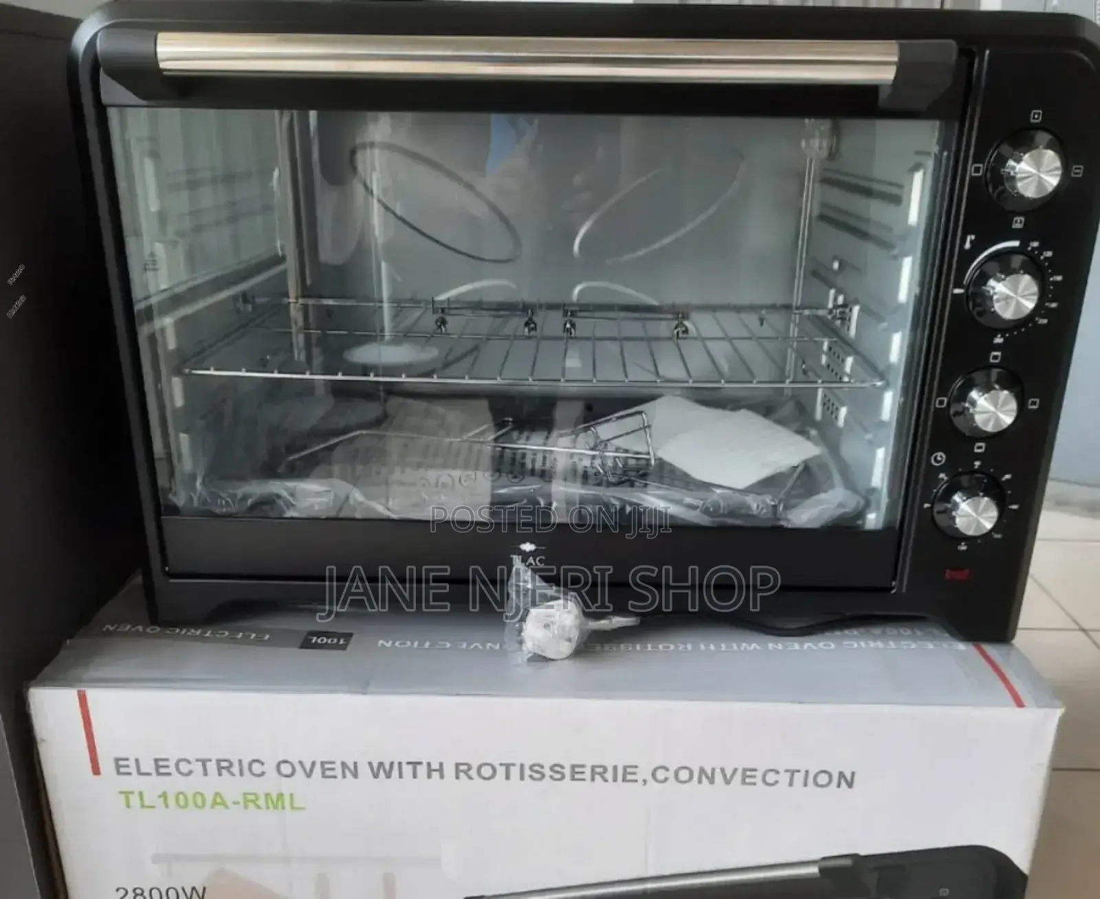 TLAC 100L Electric Oven Conventional 2800W 4 Stage Switch TC