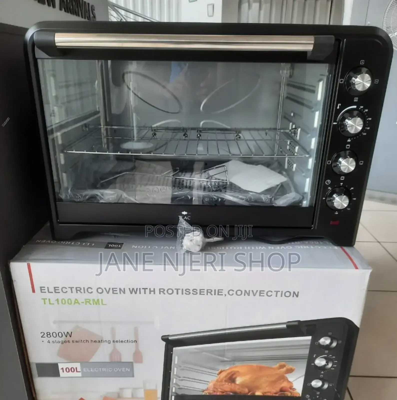 TLAC 100L Electric Oven Conventional 2800W Switch TC