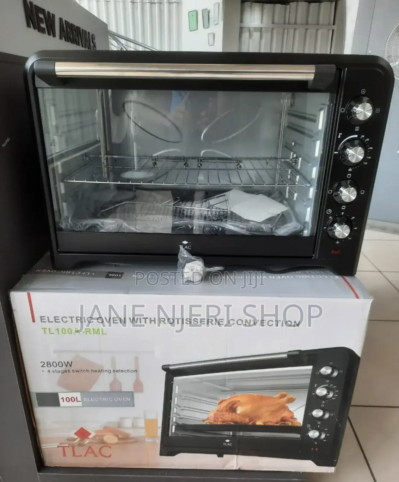 TLAC 100L Electric Oven Conventional 4 Stage Switch TC