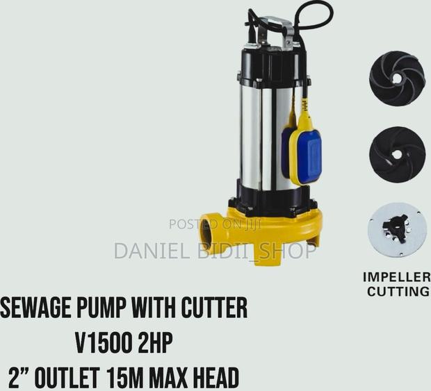 Sewage Pump With Impeller Cutter 2inch 2hp