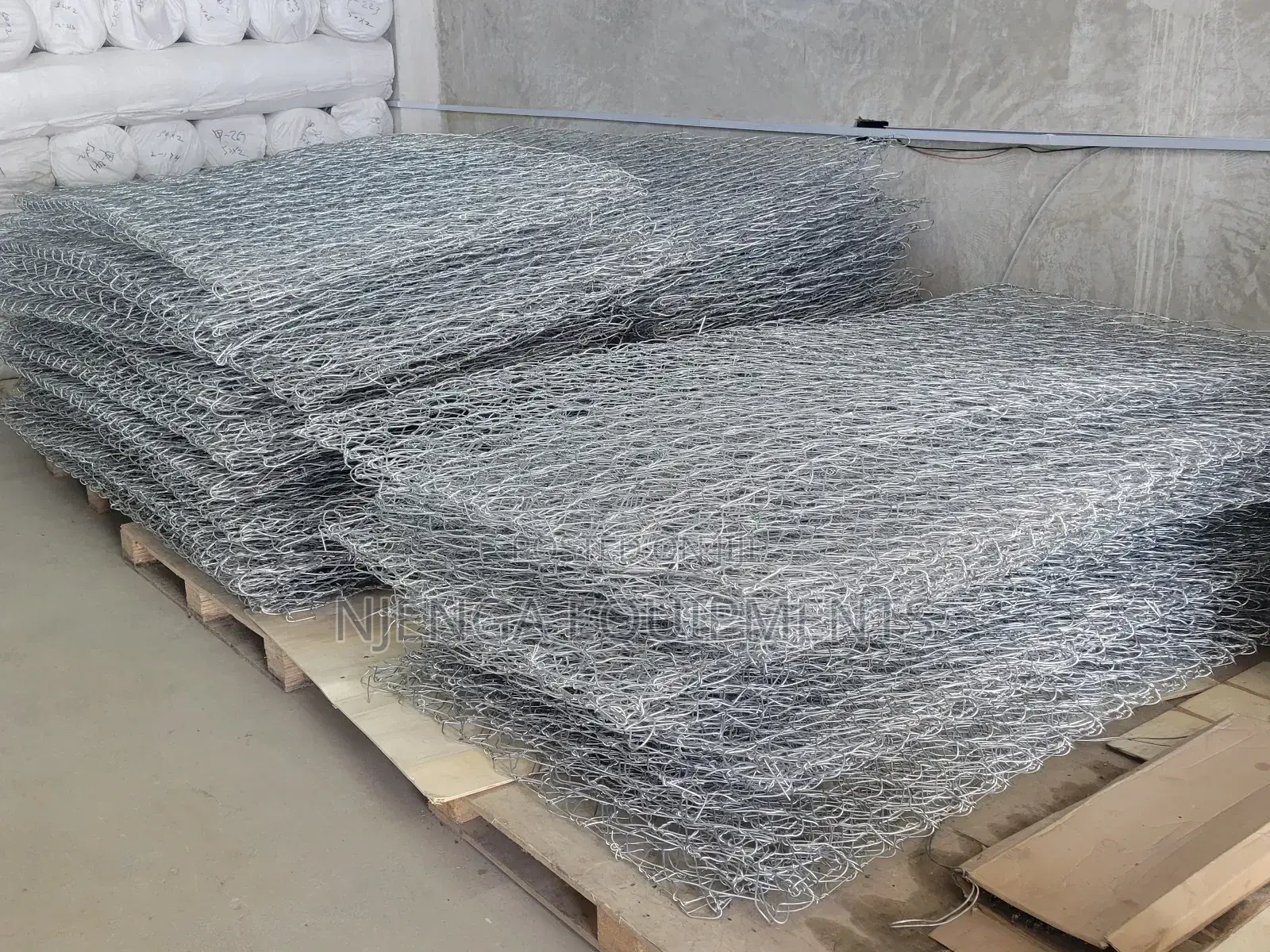 Stone Filled Gabion Retaining Cages
